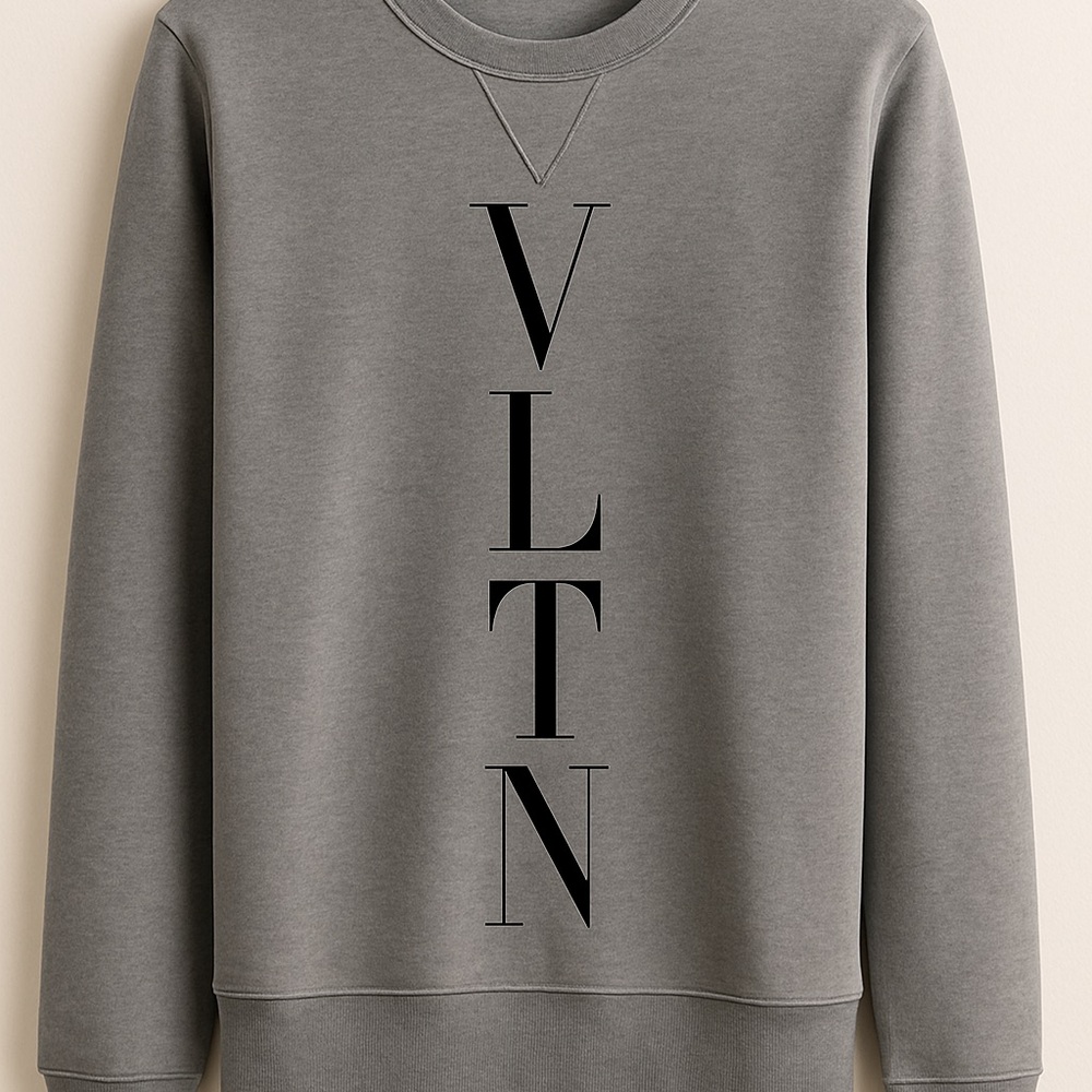 Valentino Gray Men's Crewneck Sweater